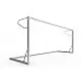 Juniorengoal 5m x 2m inklapbaar aluminium