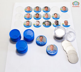 Spelersmagneten met foto