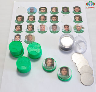 Spelersmagneten met foto