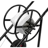 Haspel wagen voor lijnmarkeringsverf