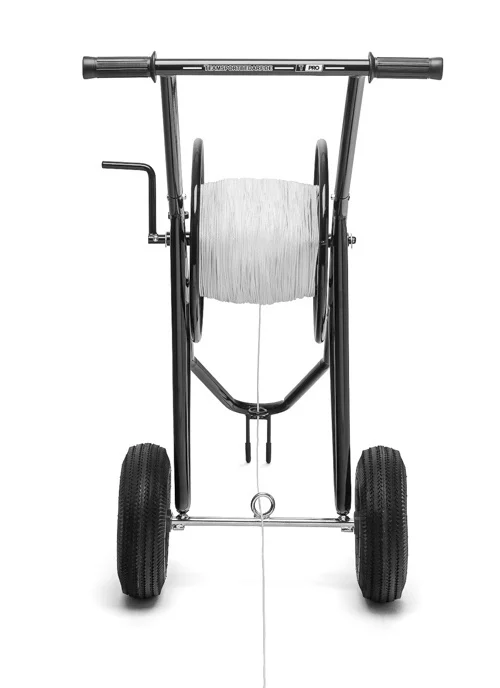 Haspel wagen voor lijnmarkeringsverf