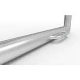 Verplaatsbaar doel  Volledig gelast 732x244x80x200 Profiel 100mm inclusief transportwielen