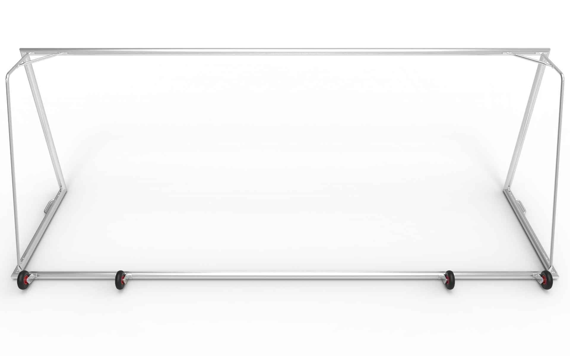 Verplaatsbaar doel Volledig gelast 732x244x80x200 Profiel 100mm inclusief transportwielen