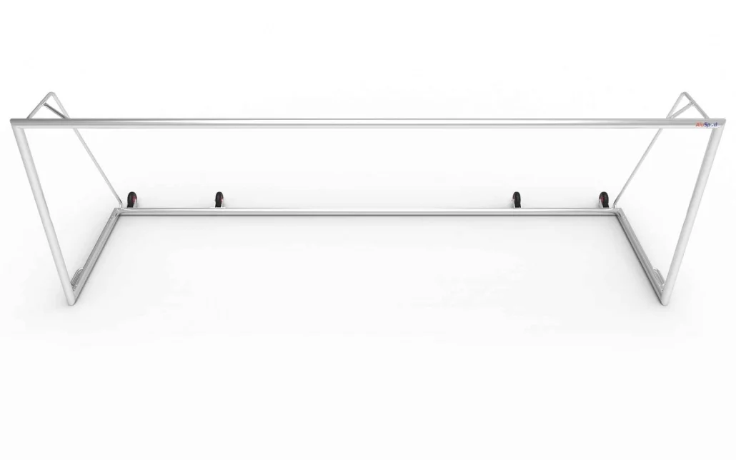 Verplaatsbaar doel Volledig gelast 732x244x80x200 Profiel 100mm inclusief transportwielen