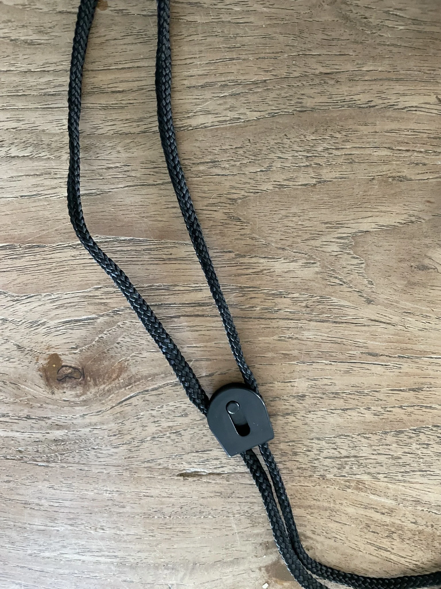 Scheidsrechtersfluit zwart met koord