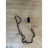 Scheidsrechtersfluit zwart met koord