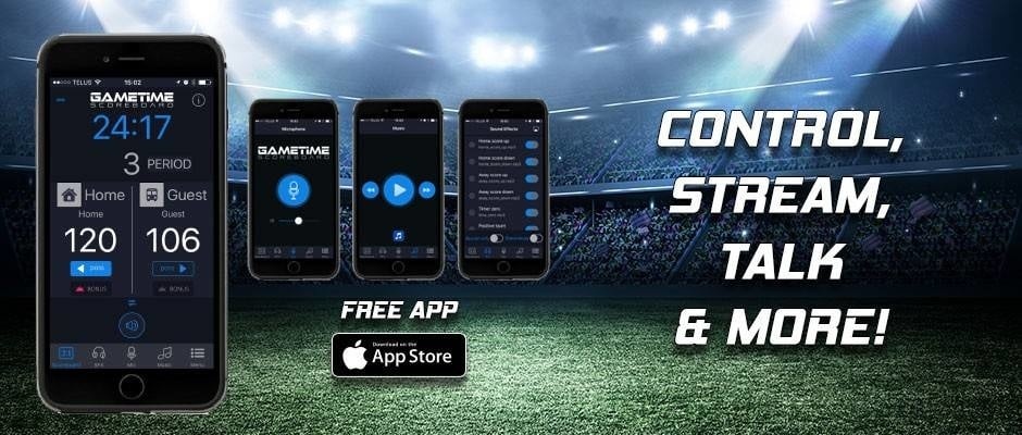 Gametimer scorebord draagbaar