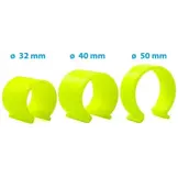 Klem of clip (Set van 4) voor hoekvlagstok