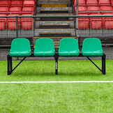 Zitbank 4 zits met 4 kuipstoelen