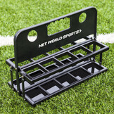 Support à bouteilles d'eau avec 10 bouteilles d'eau noires