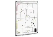 Tableau tactique de football 100 cm x 75 cm avec 2 jeux d'aimants numérotés.