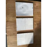 Notitieblok Voetbal A4 Set van 3 blokken met 1, 2 en 4 velden