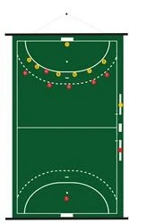 Taktiekbord Futsal oprolbaar en magnetisch. Optie: met draagkoker