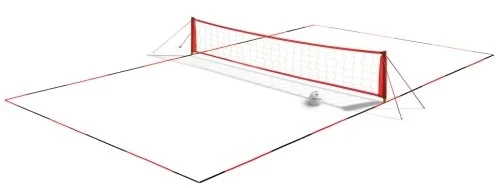 Marqueur de terrain pour le foot volley. Longueur: 30 mètres