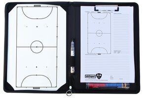 Coachmap Futsal :  Magnetisch, Uitwisbaar, A4 schrijfblok, Echt leer