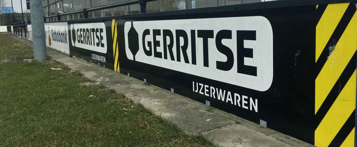 Reclamebord voetbalveld in diverse maten