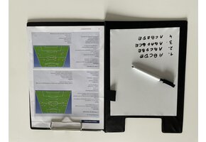 Voetbal Coachbord A4 Afwisbaar met schrijfblok