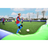 Terrain de football gonflable 22m x 17m pour 4 buts