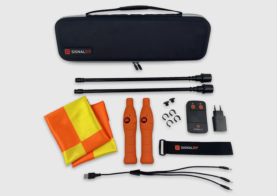 Grensrechtervlaggen set  Professioneel met signaalfunctie