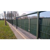 Support de panneau publicitaire pour tapis à double tige