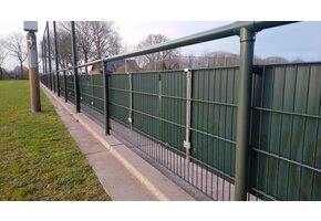 Support de panneau publicitaire pour tapis à double tige