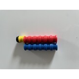 Magneetset 20mm 2 sets 12 stuks in rood en blauw