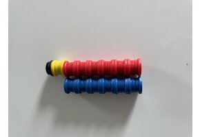 Magneetset 20mm 2 sets 12 stuks in rood en blauw