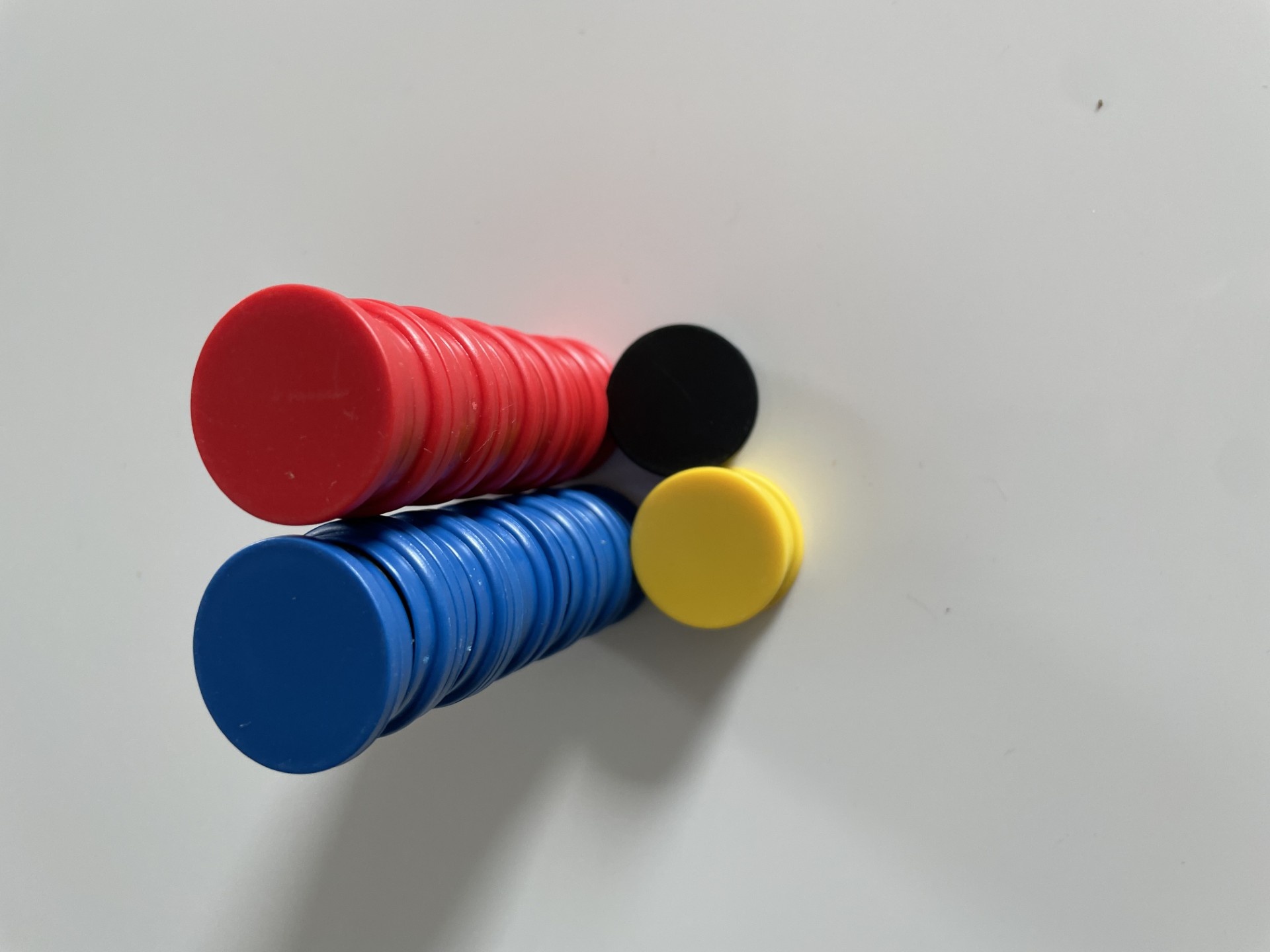 Set d'aimants 30mm 2 sets de 12 pièces en rouge et bleu