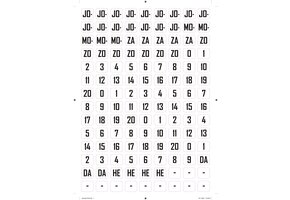 Sticker vel A4 Vereniging met Elftal Stickers