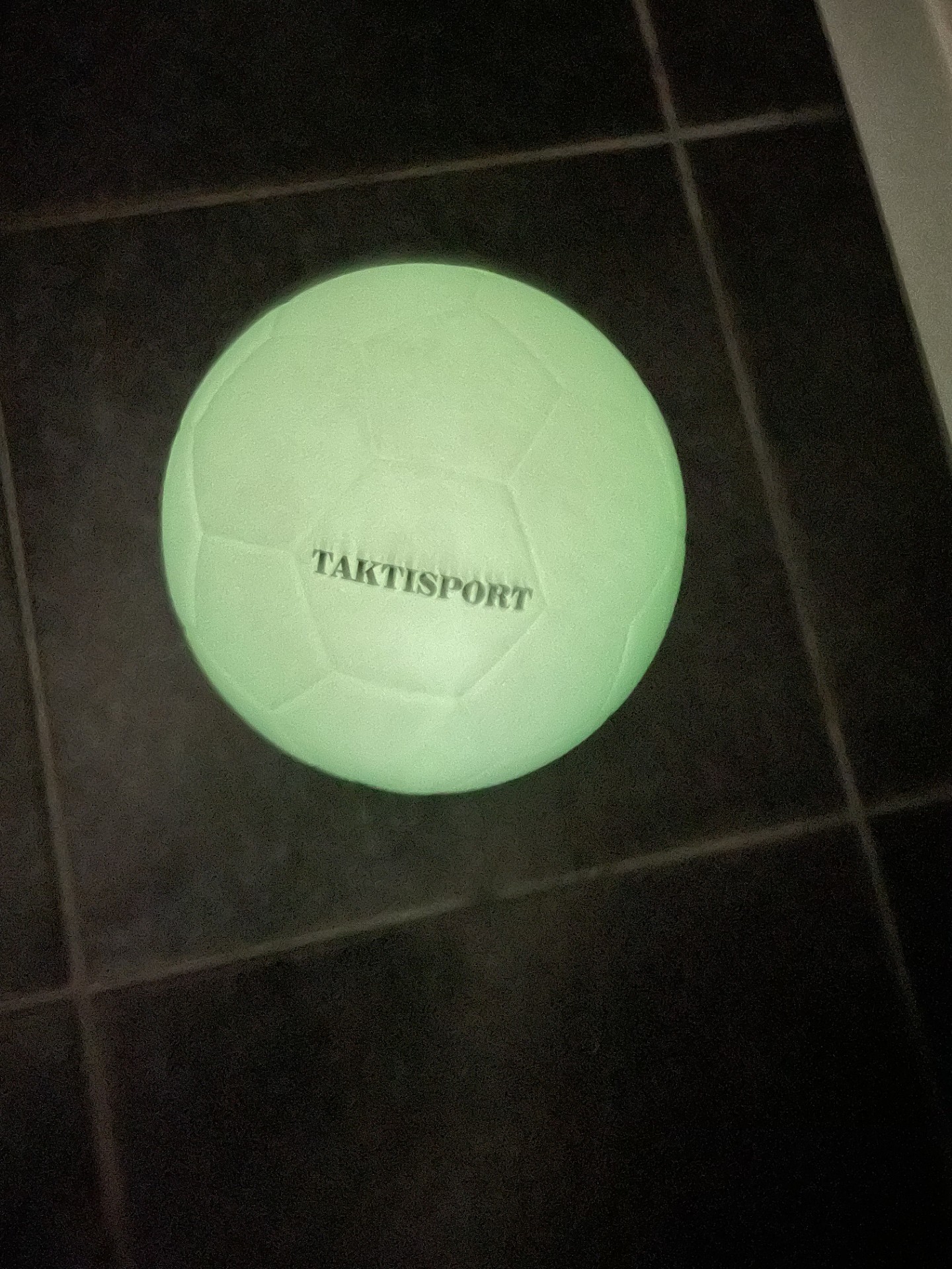 Ballon d'entraînement taille 5 blanc avec effet phosphorescent