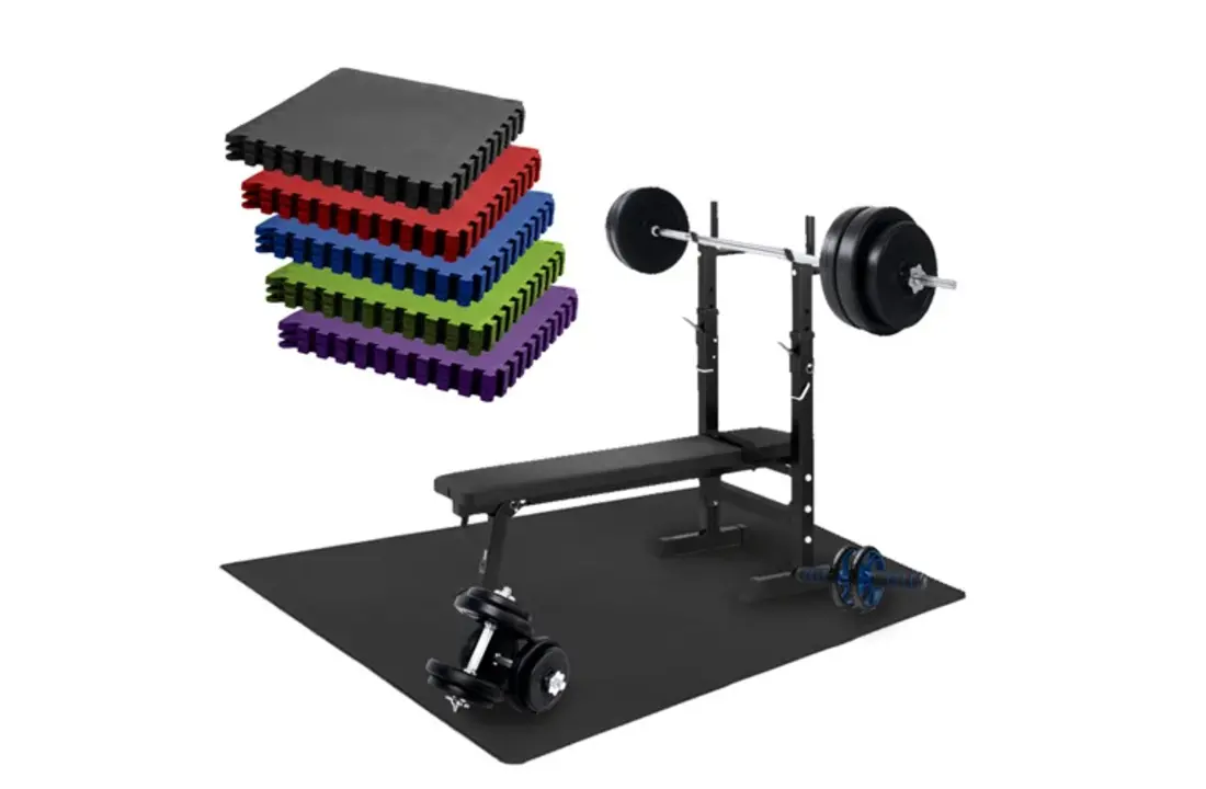 Tapis de protection pour fitness 150cm x 100cm