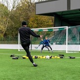 Entraînement du gardien de but avec déflecteur de ballon Matrix