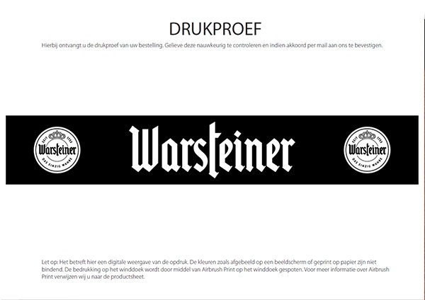 Tissu de tennis Pro Windcloth 180gr/m2 avec imprimé