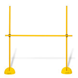 Combi Hordenset: 2 voeten met 3 stangen van 100 cm en 2 clips