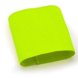 Aanvoerdersband fluor geel junior