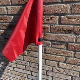 Klem of clip (Set van 4) voor hoekvlagstok