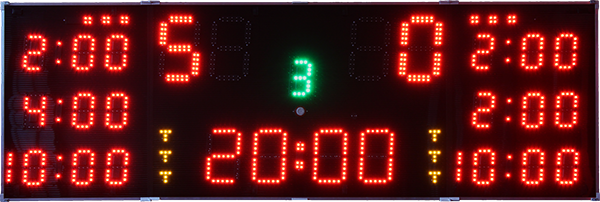 Tableau d'affichage de hockey sur glace