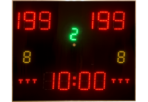 Multisport scorebord voor sporthal en gymzaal