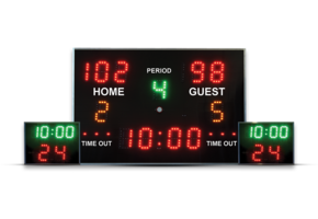 Tableau de bord de basket-ball