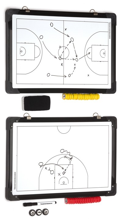 Planche tactique Basketball 30x45 cm double face avec sac de transport