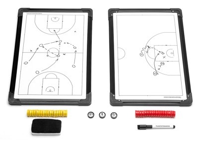 Planche tactique Basketball 30x45 cm double face avec sac de transport