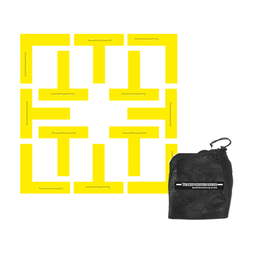 Ensemble de 12 marqueurs de terrain de Pickleball portables avec étui de transport