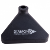 Rubber voetplaat (hoekig) voor stangen met een diameter van 25 mm