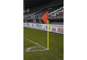 hoekvlagstok 40 mm geel - set van 4 stuks