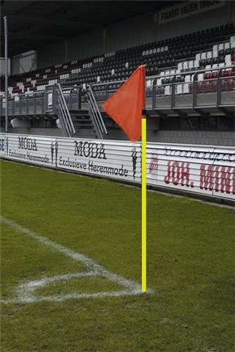 hoekvlagstok 40 mm geel - set van 4 stuks