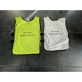 Scheidsrechters hesje met opdruk "IK FLUIT VOOR JULLIE"