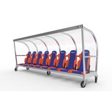 Verplaatsbare Dug-out 5m voor 8 personen met luxe Sport Stoelen
