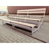 Mobiele tribunebank 3 rijen van 3 meter
