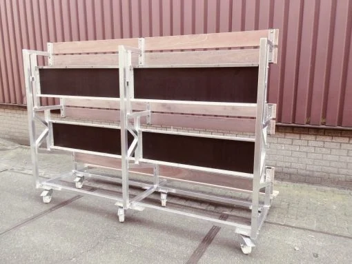 Mobiele tribunebank 3 rijen van 3 meter