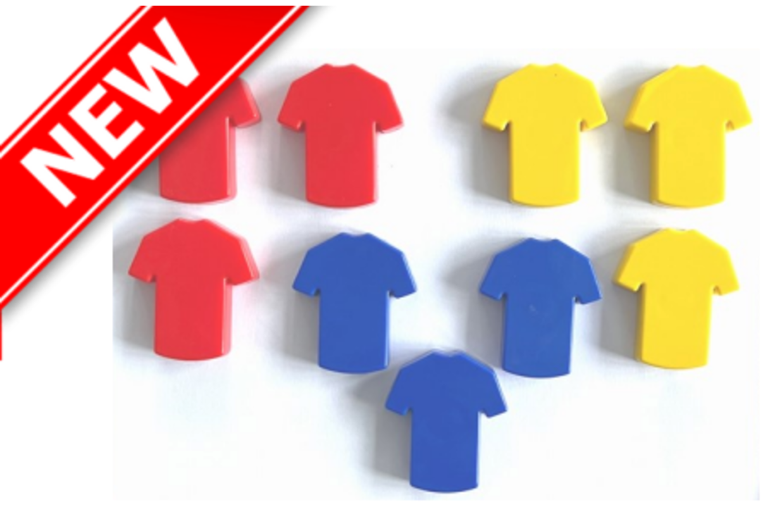 Aimants pour maillots de joueurs - Lot de 15